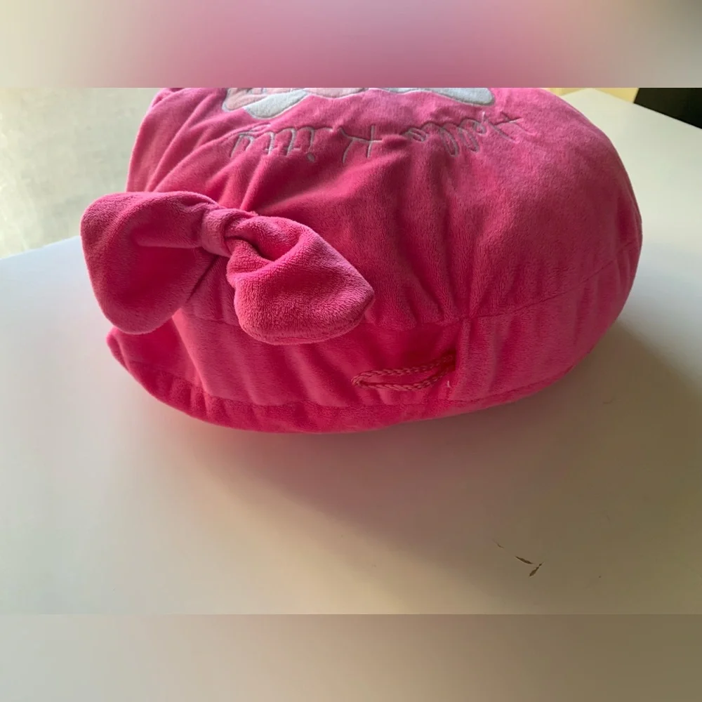 Hello Kitty Decorative Round Pink Pillow Plushie Hand-warmer